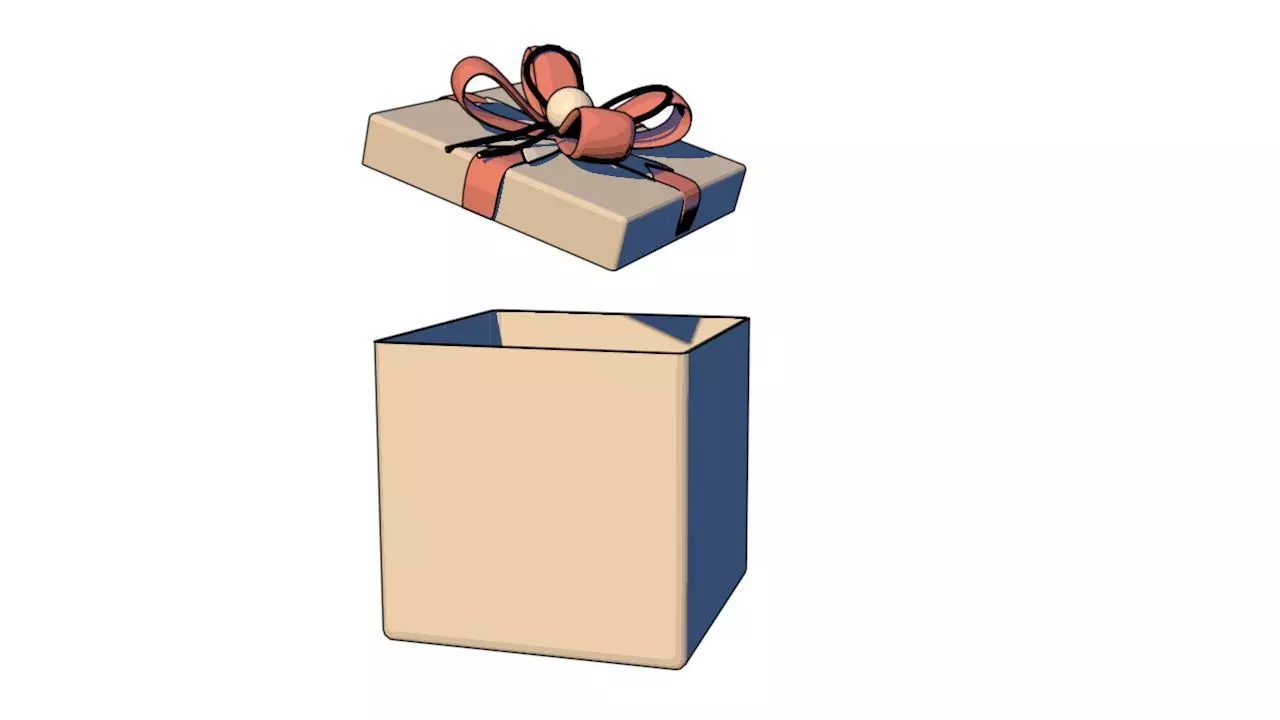 gift box Free 3D model