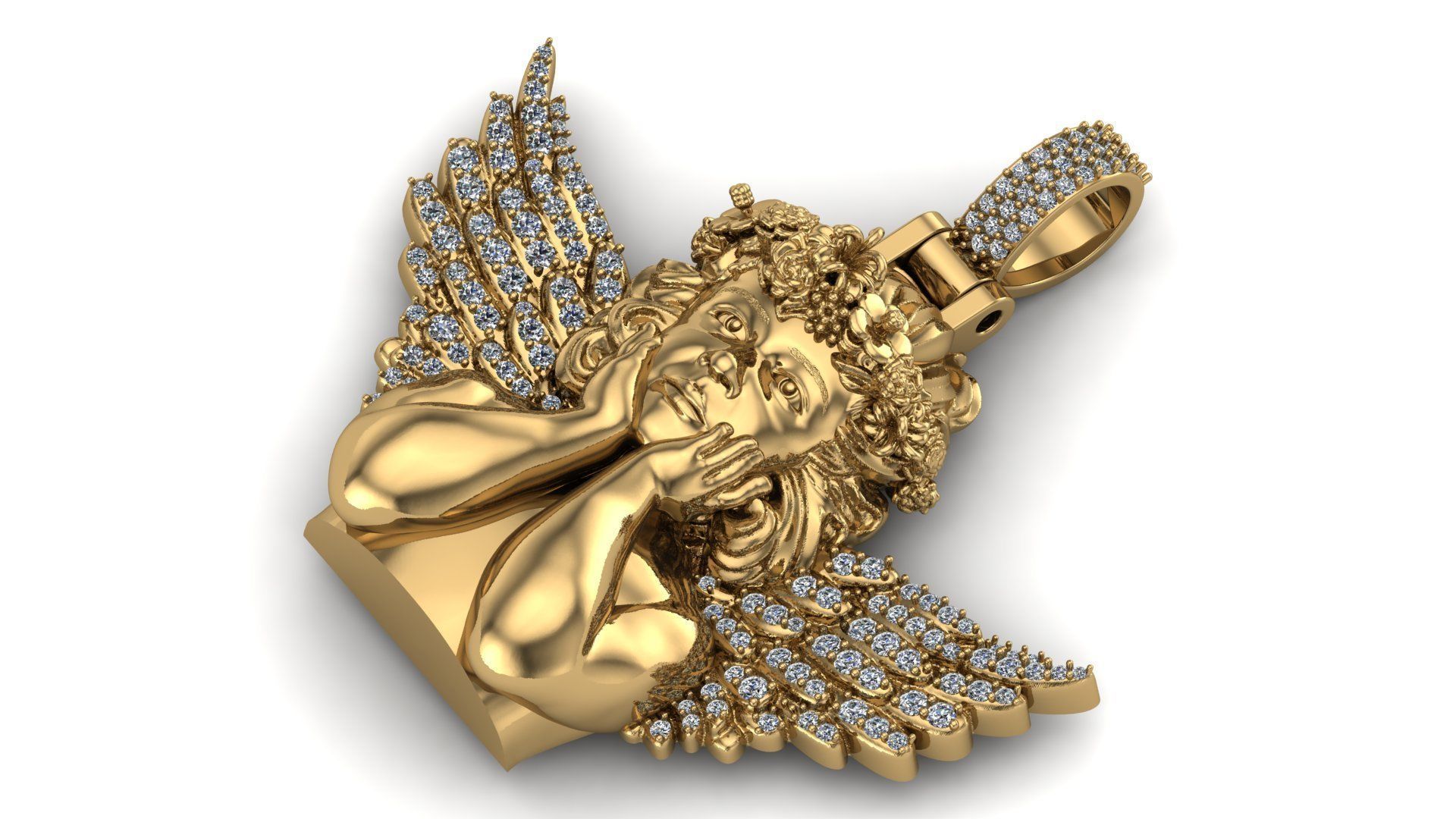 baby angel model 3D print model_2