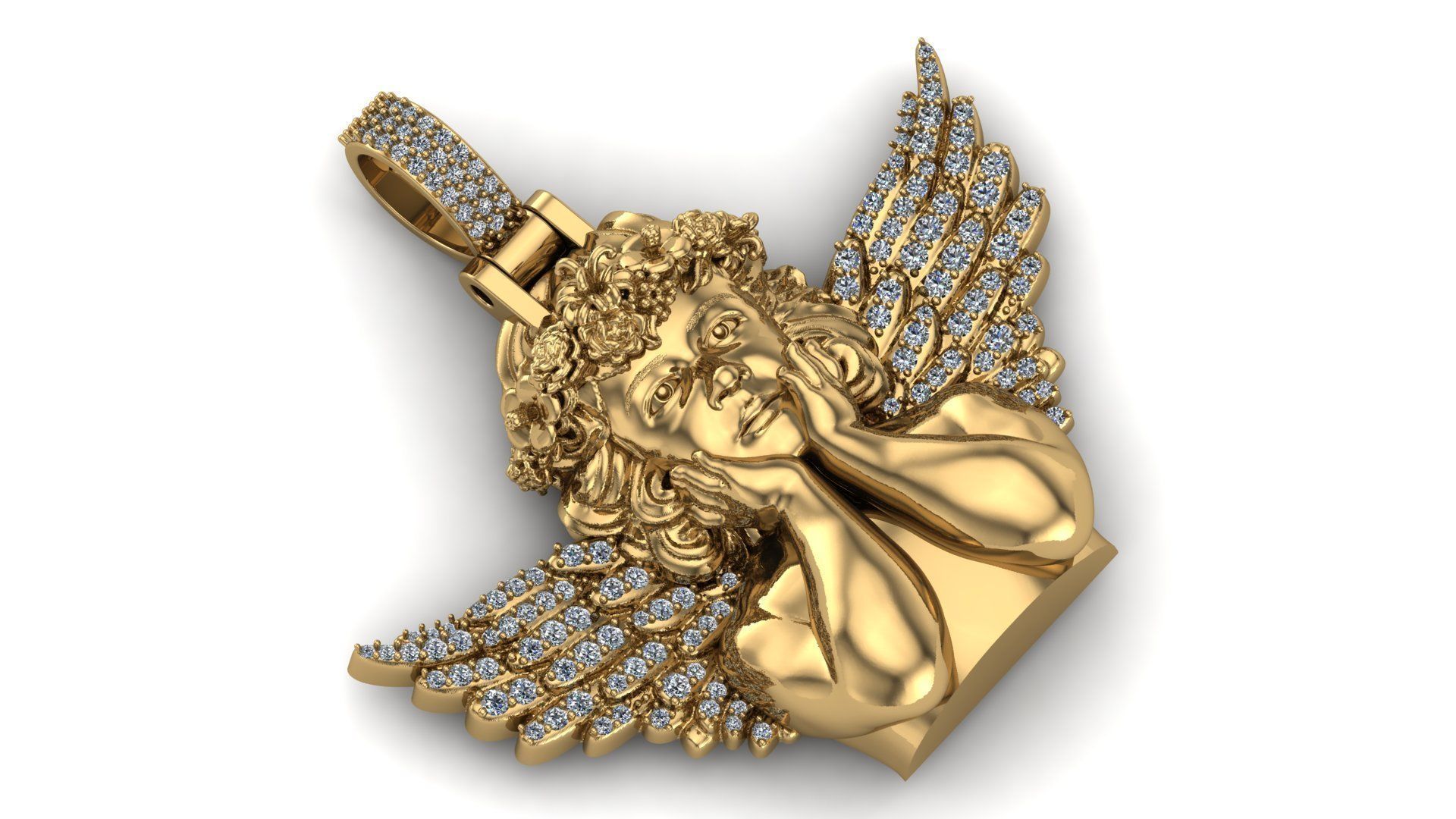 baby angel model 3D print model_1