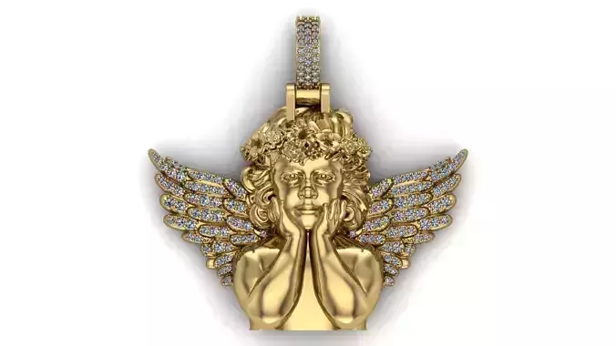 baby angel model 3D print model