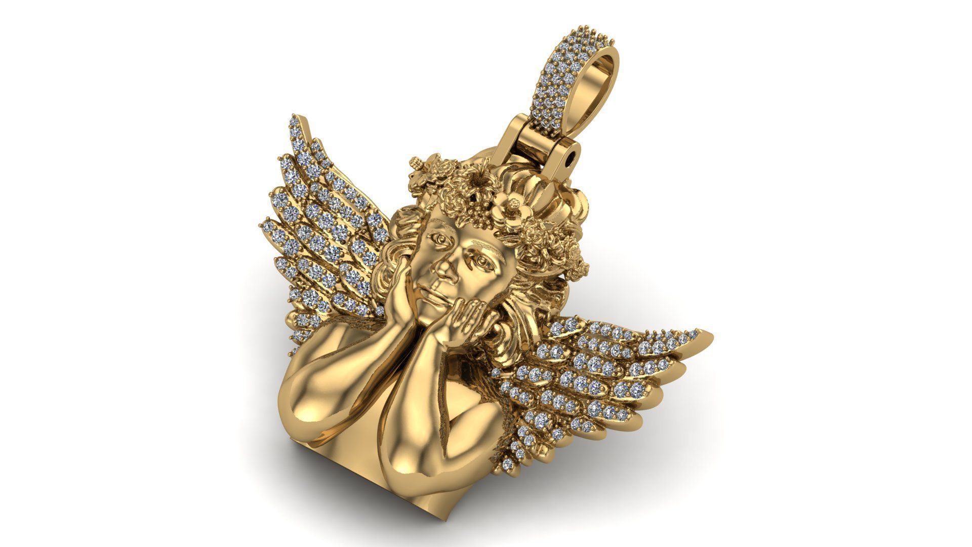 baby angel model 3D print model_5