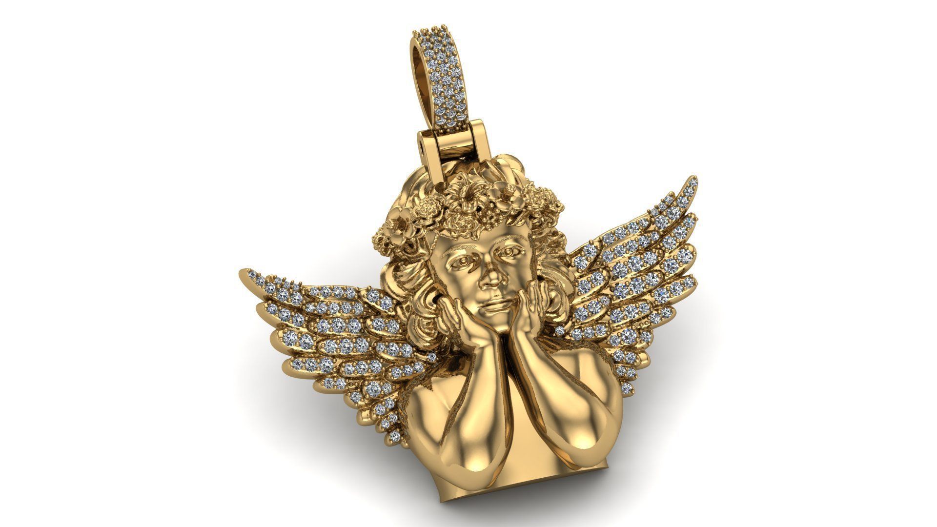 baby angel model 3D print model_4