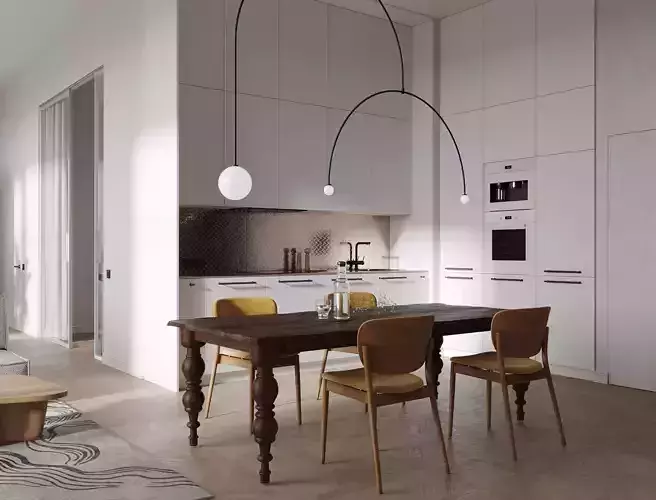 Modern residential interior 05 3D model