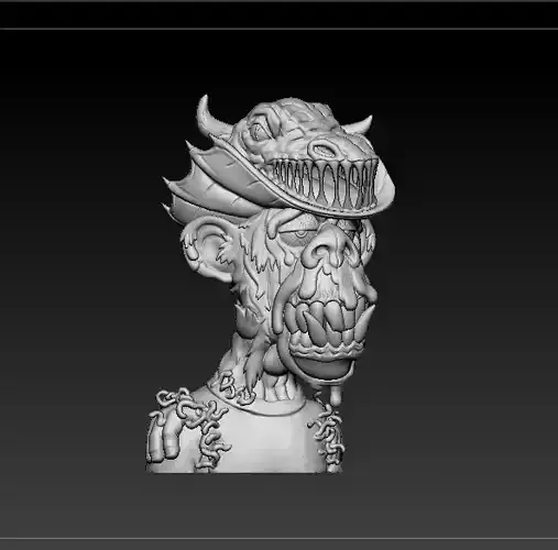 Ape Cartoon Model 3D print model