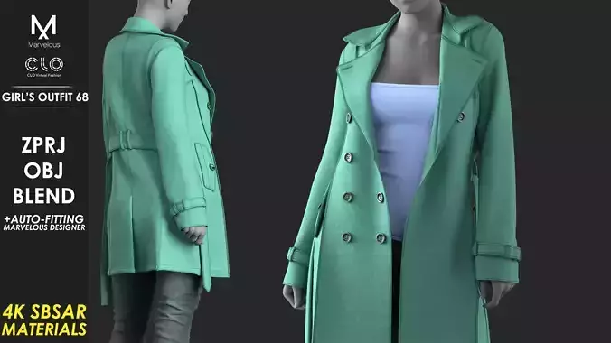 Girls Outfit 68 - Marvelous Designer