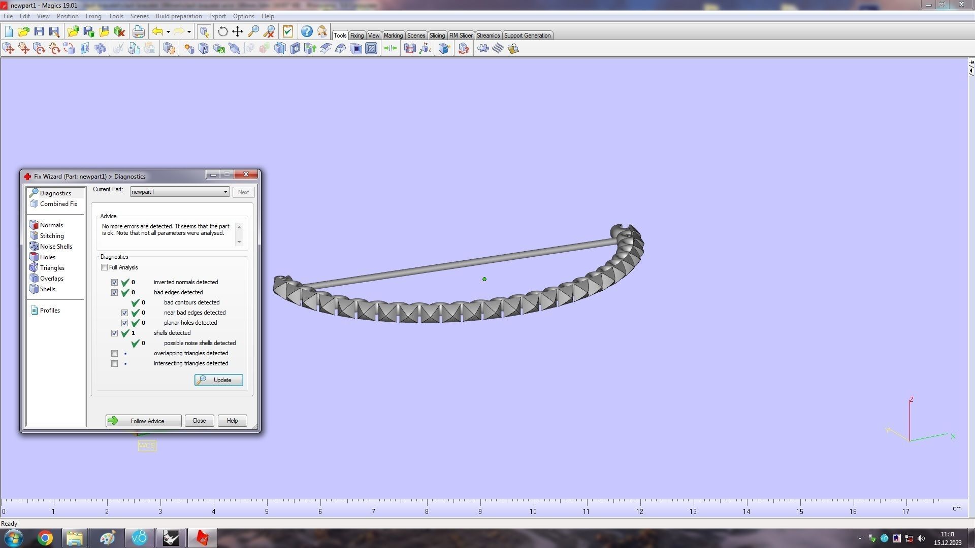 Clash Bracelet Wrist Measurment 190 mm 3D print model_22