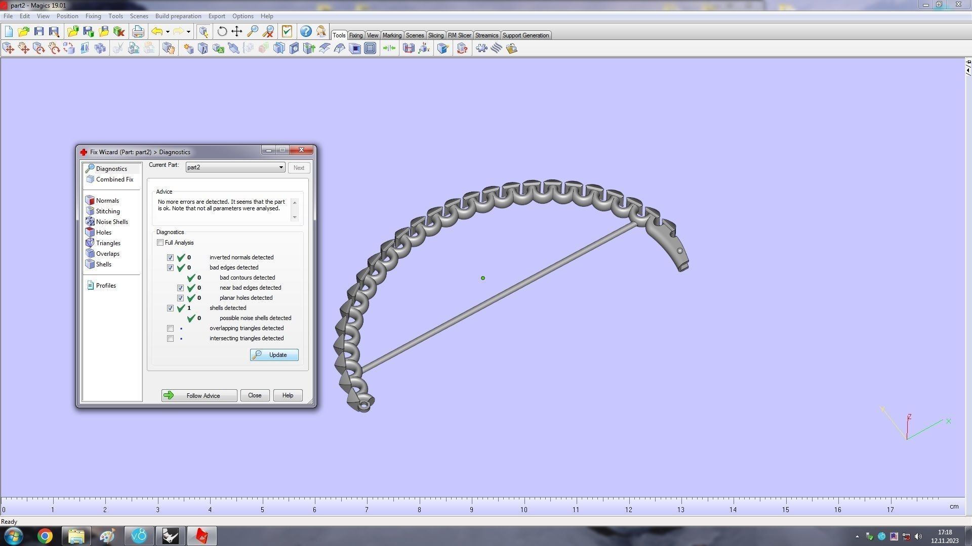 Clash Bracelet Wrist Measurment 190 mm 3D print model_21