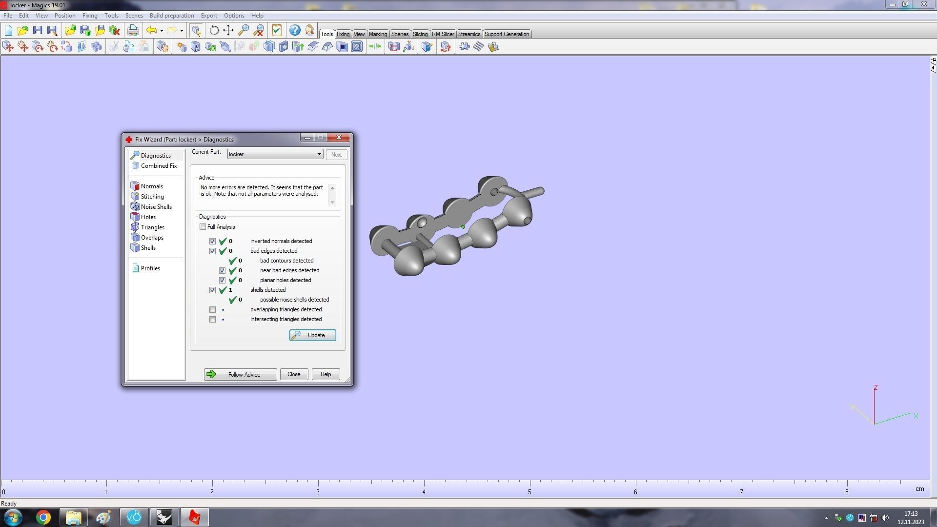 Clash Bracelet Wrist Measurment 190 mm 3D print model_27