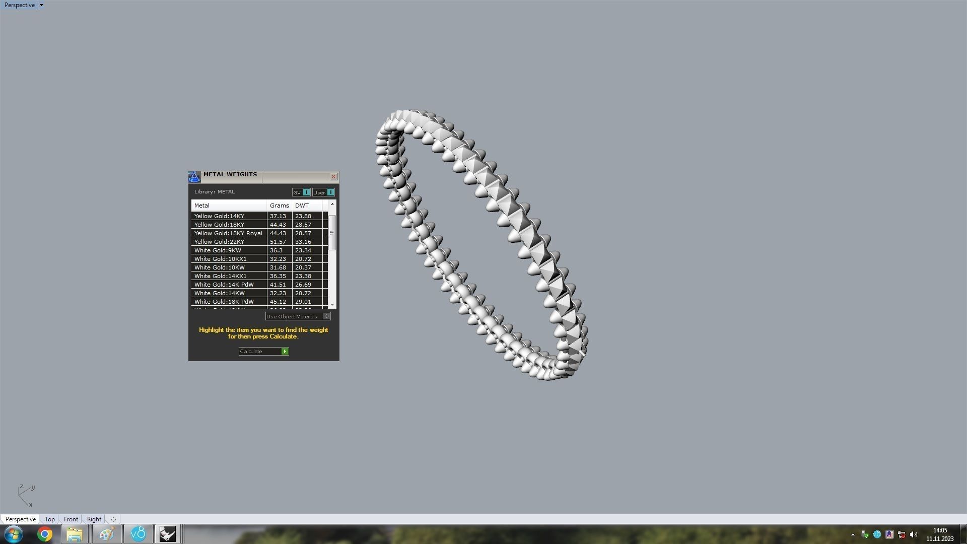 Clash Bracelet Wrist Measurment 190 mm 3D print model_20