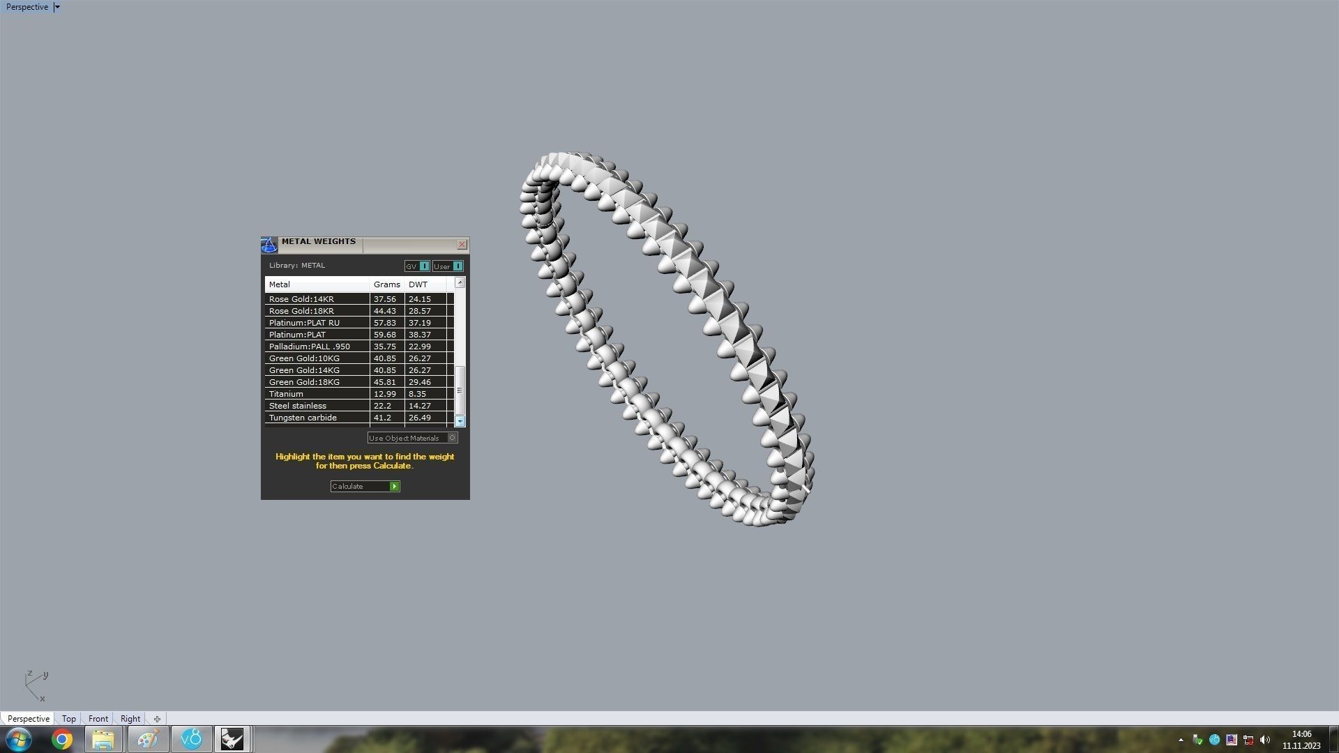 Clash Bracelet Wrist Measurment 190 mm 3D print model_19