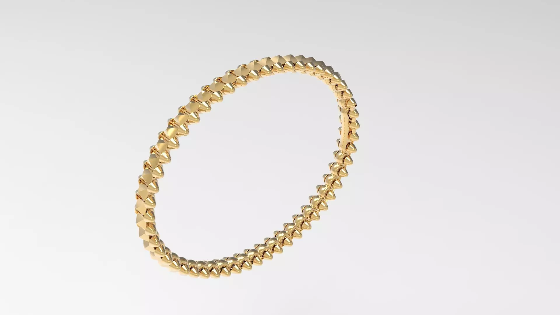 Clash Bracelet Wrist Measurment 190 mm 3D print model_0