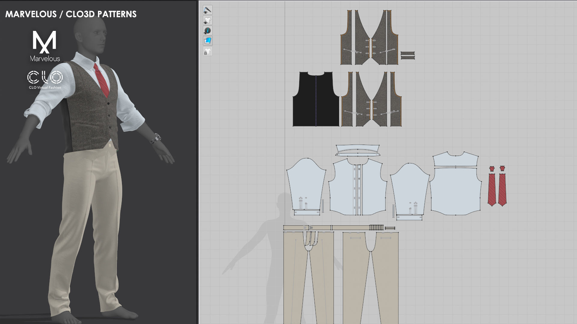 Mens Outfit 23 - Marvelous Designer 3D model | CGTrader