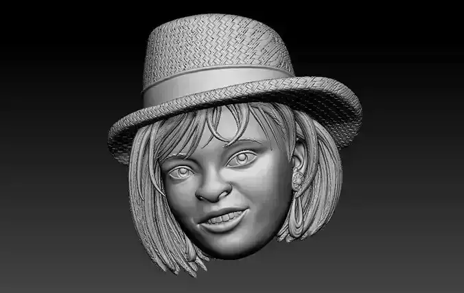 Lady Portrait 3D print model