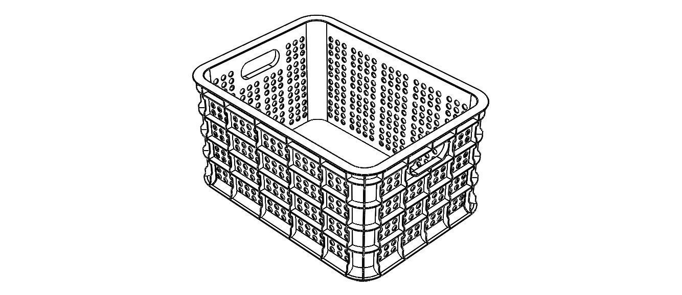 15 Litre Plastic Storage Box 3D print model_6