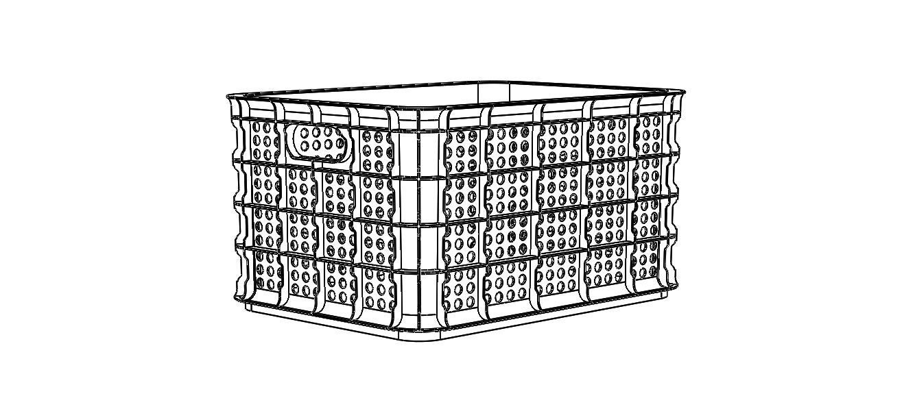 15 Litre Plastic Storage Box 3D print model_34