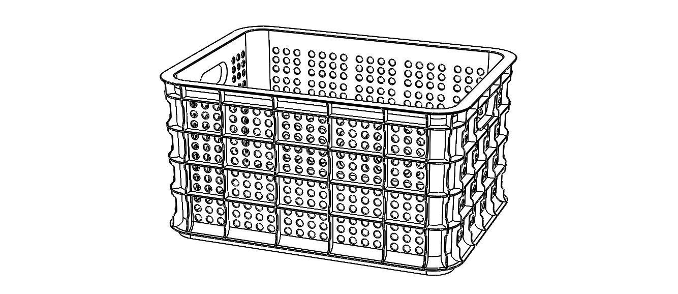 15 Litre Plastic Storage Box 3D print model_2