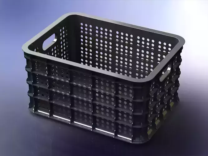 15 Litre Plastic Storage Box 3D print model