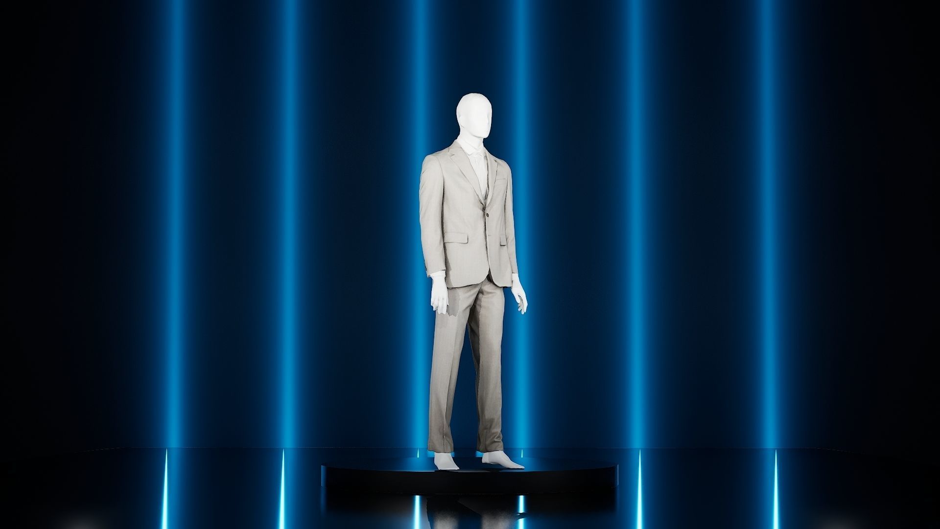 3D Scanned and Optimised - 8 Suit with Mannequin Pack 3D model_5