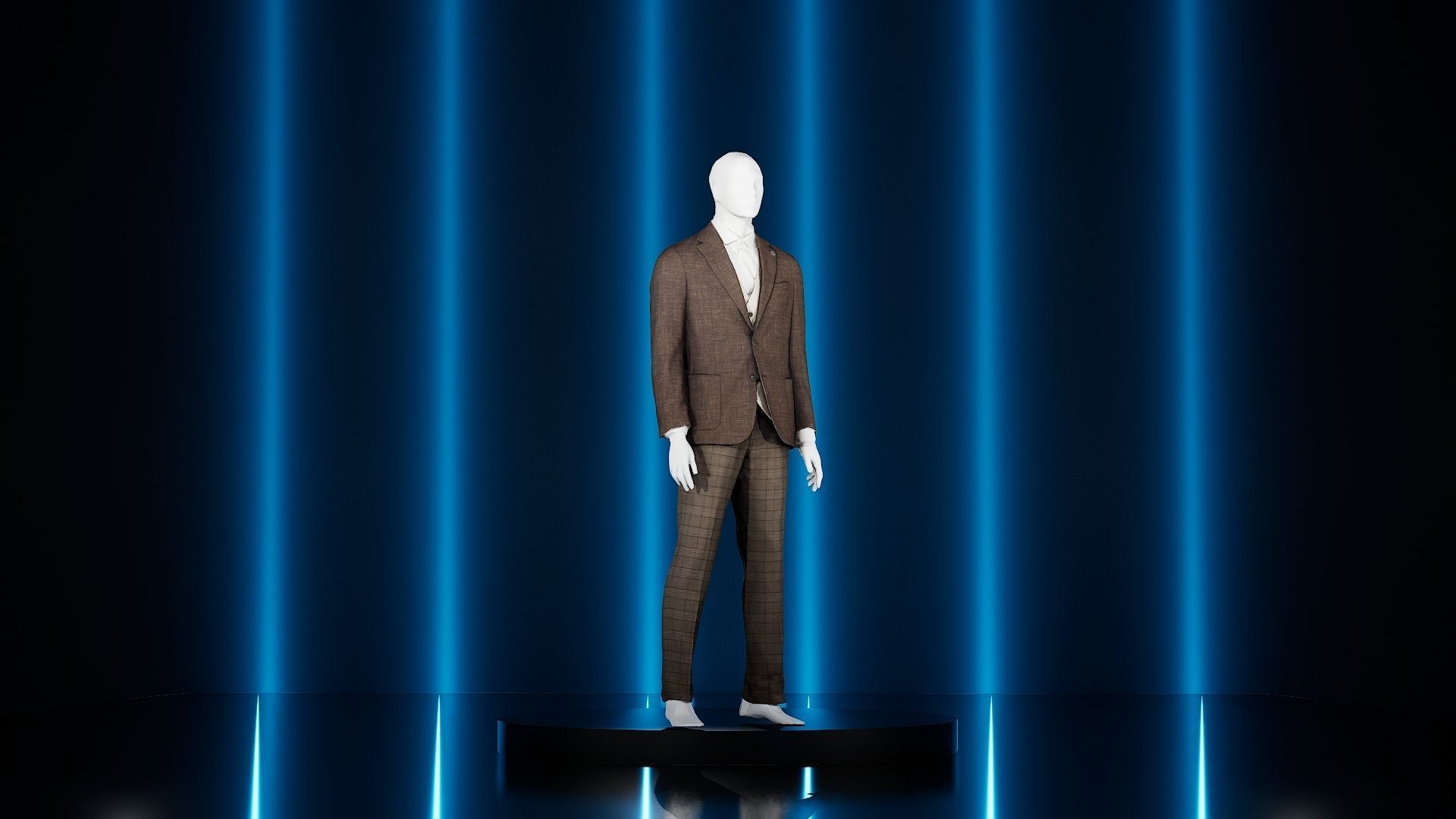 3D Scanned and Optimised - 8 Suit with Mannequin Pack 3D model_7