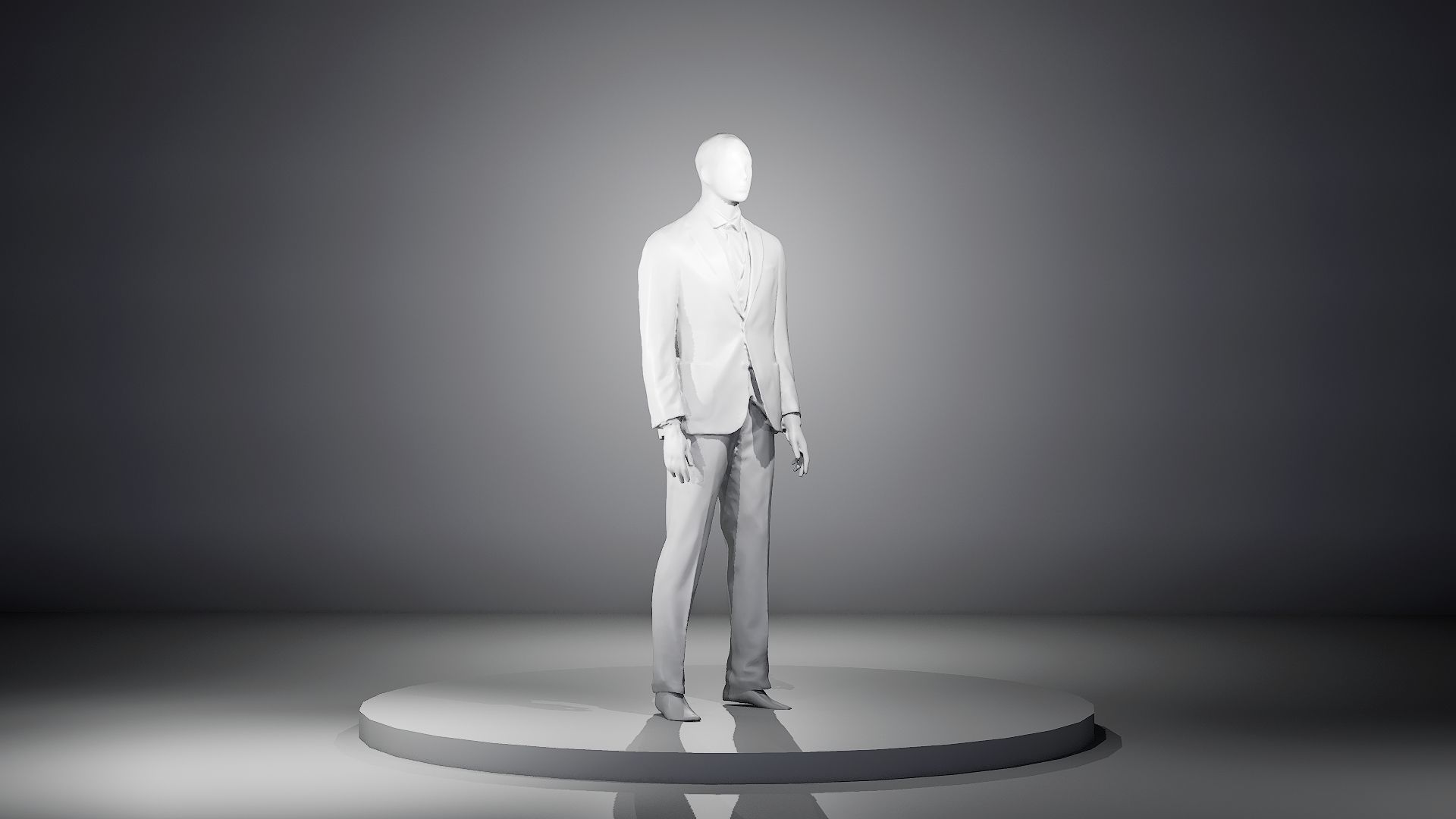 3D Scanned and Optimised - 8 Suit with Mannequin Pack 3D model_8