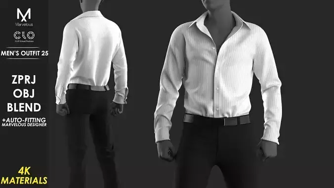 Mens Outfit 25 - Marvelous Designer