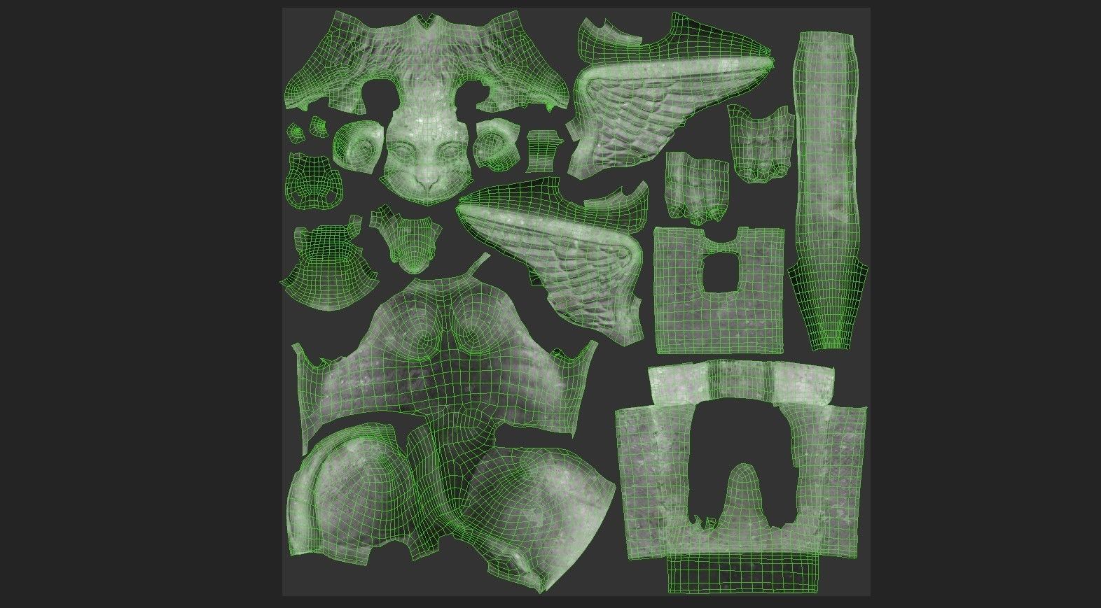 Gargoyle06 Low-poly 3D model_17