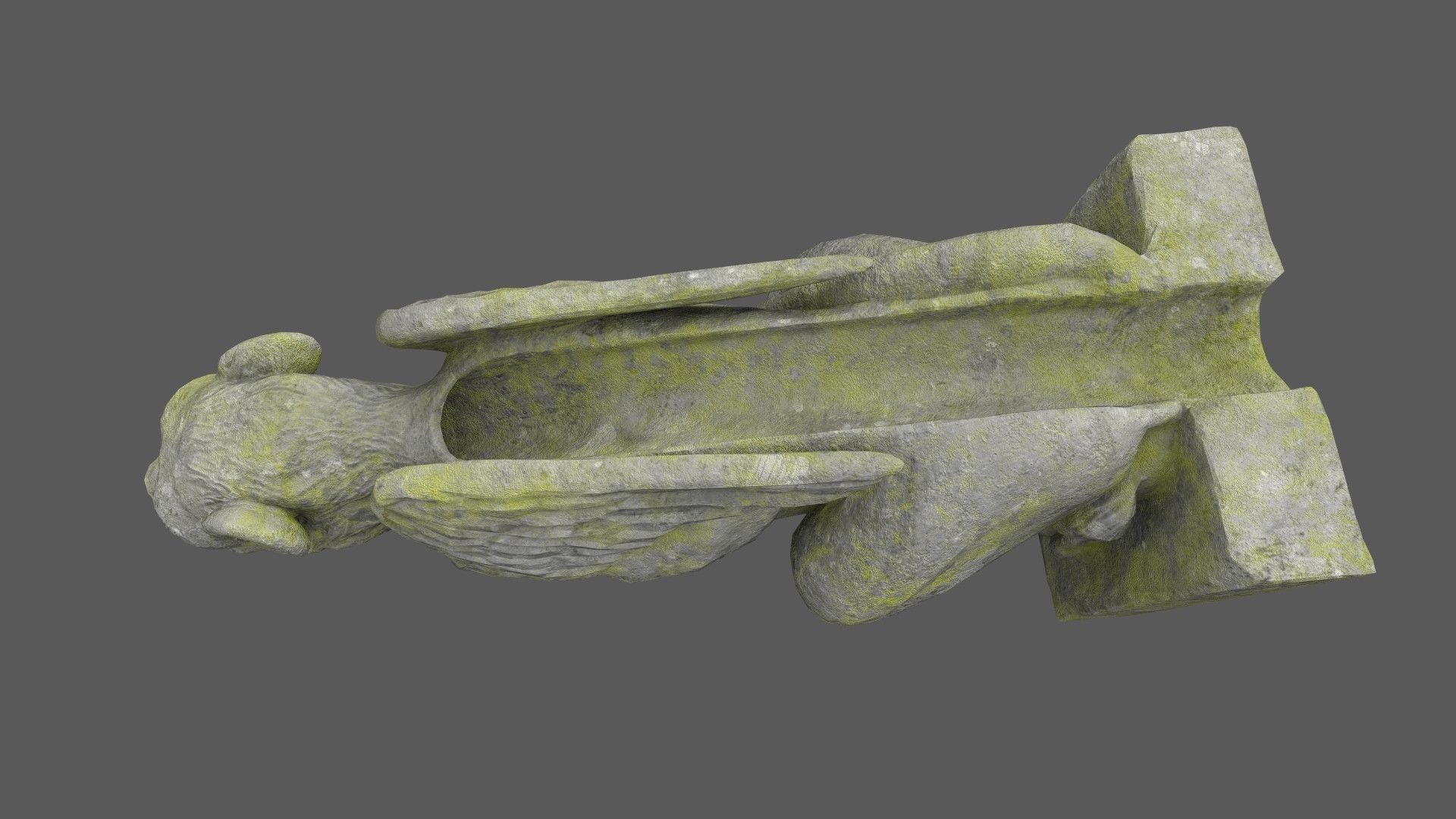 Gargoyle06 Low-poly 3D model_6