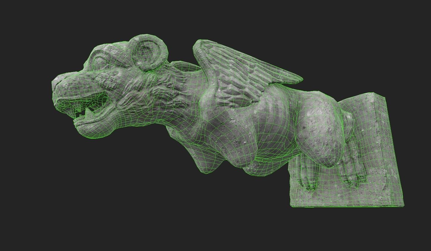 Gargoyle06 Low-poly 3D model_19