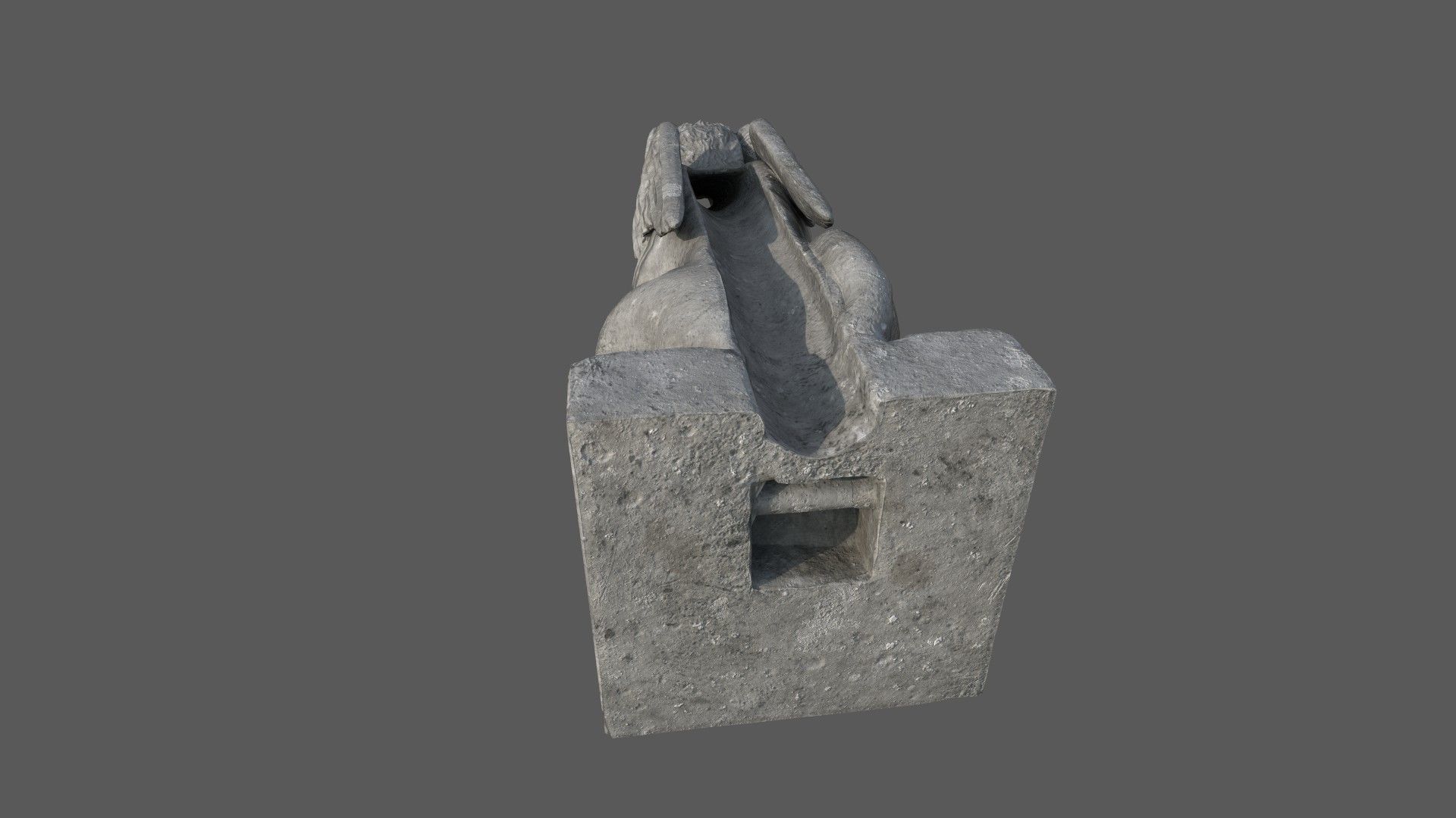 Gargoyle06 Low-poly 3D model_14
