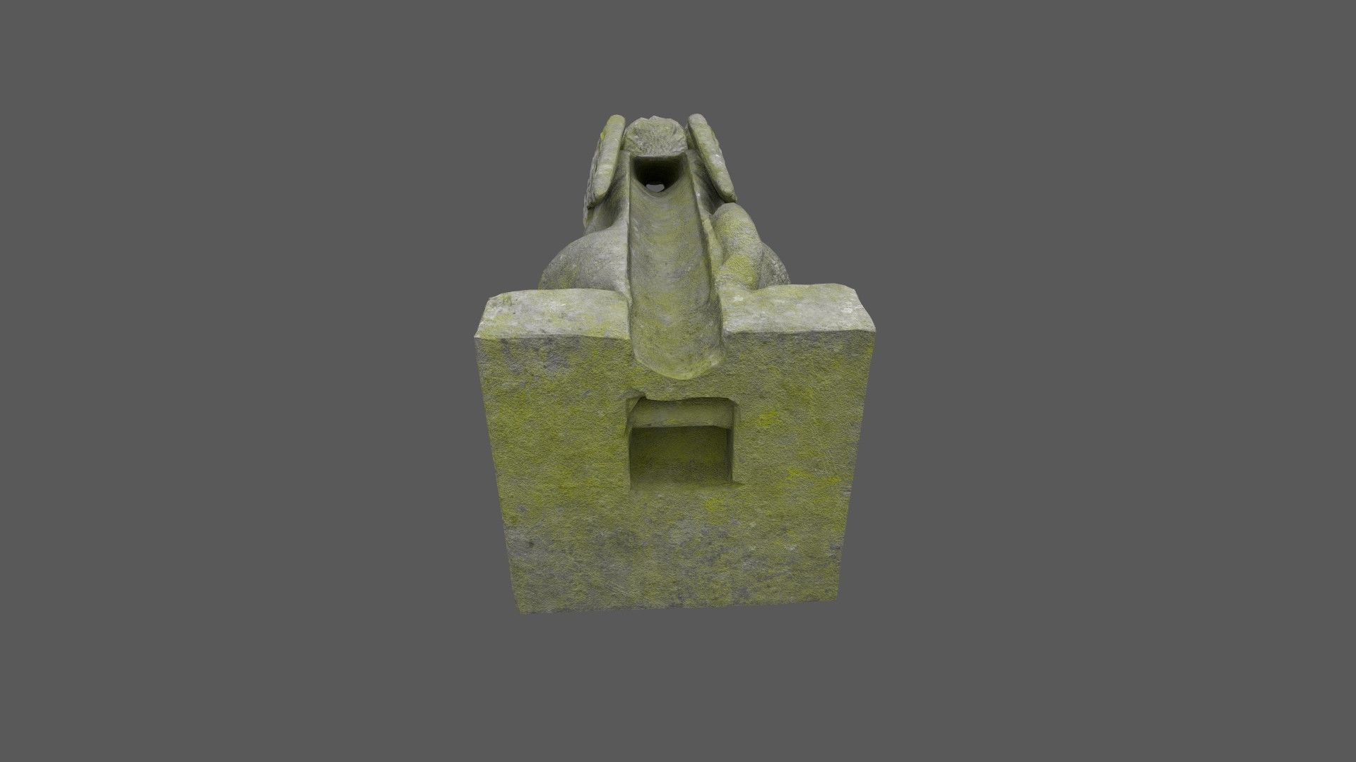 Gargoyle06 Low-poly 3D model_8