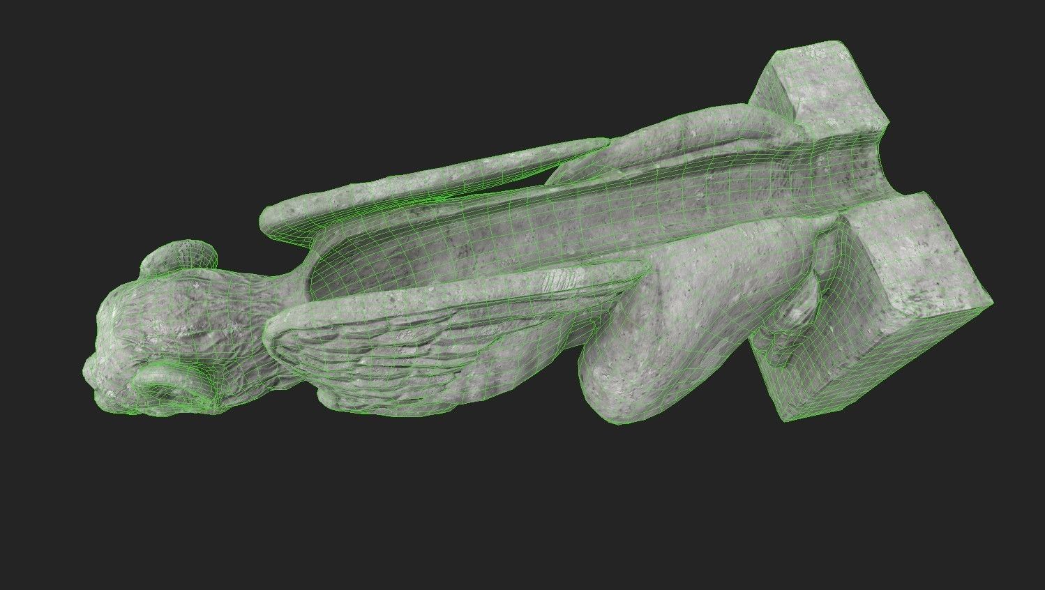 Gargoyle06 Low-poly 3D model_20