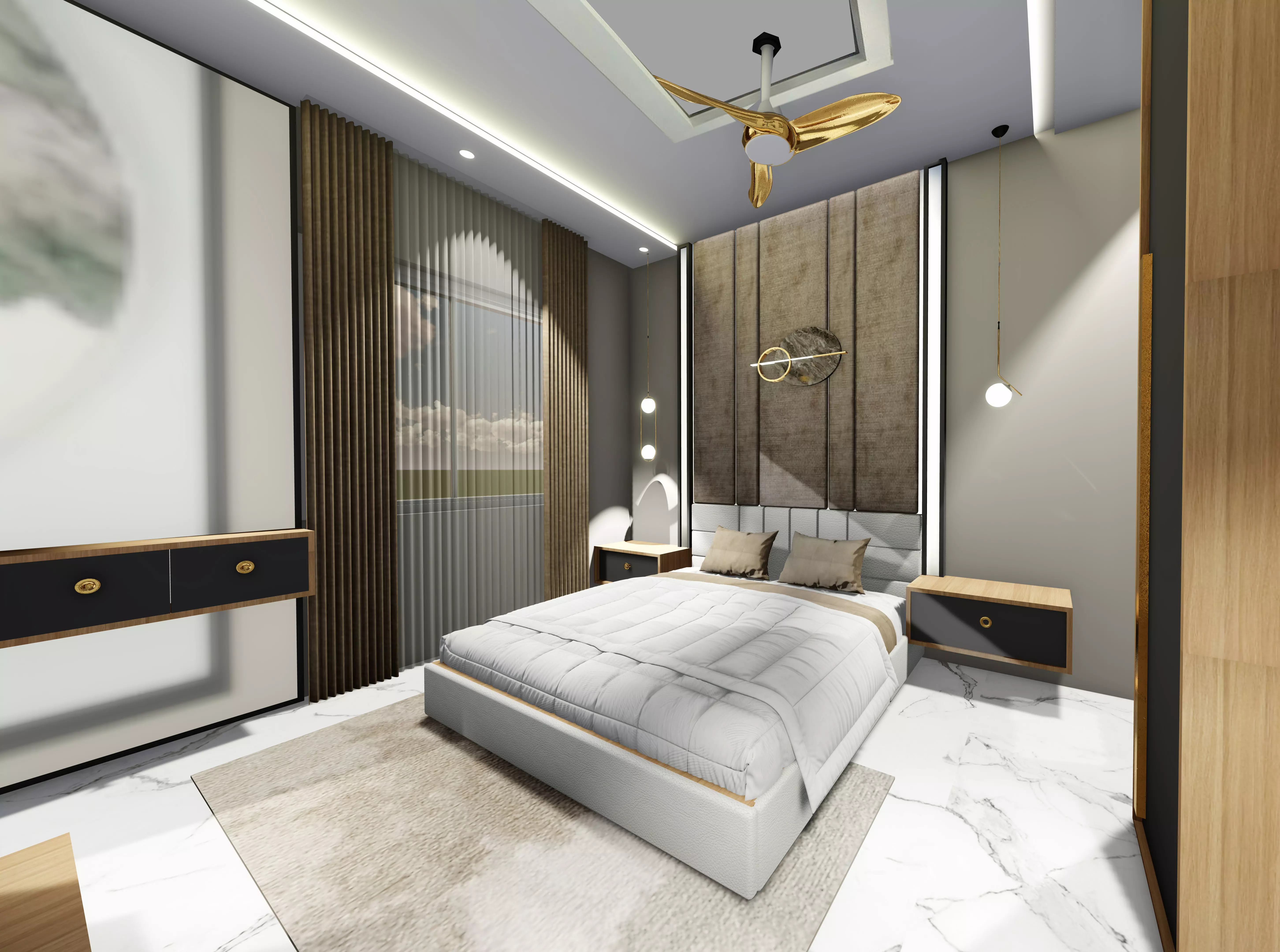 hotel room  3D model_0