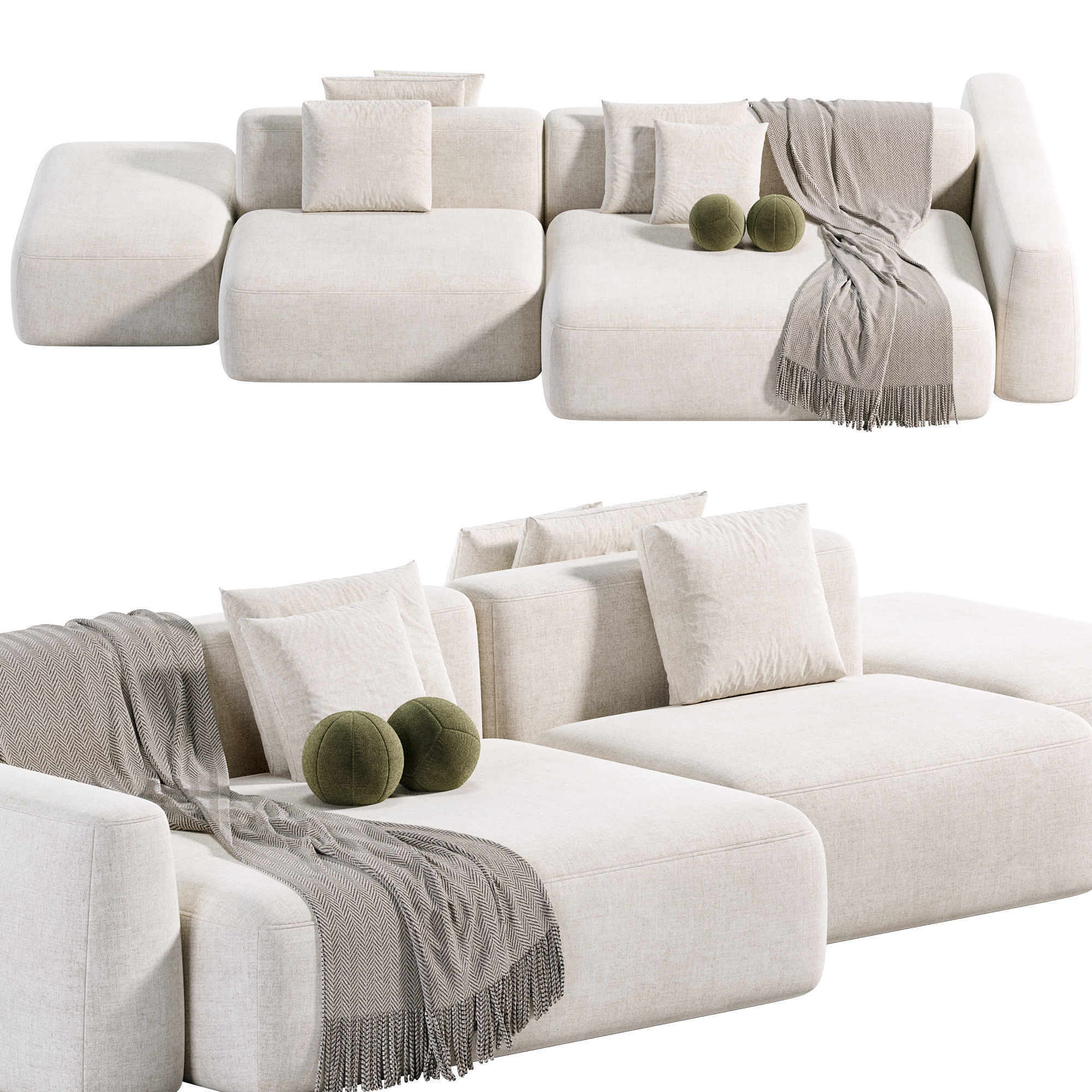  Sky Sofa Modular Sofa By Tamamm 03 Low-poly 3D model_3