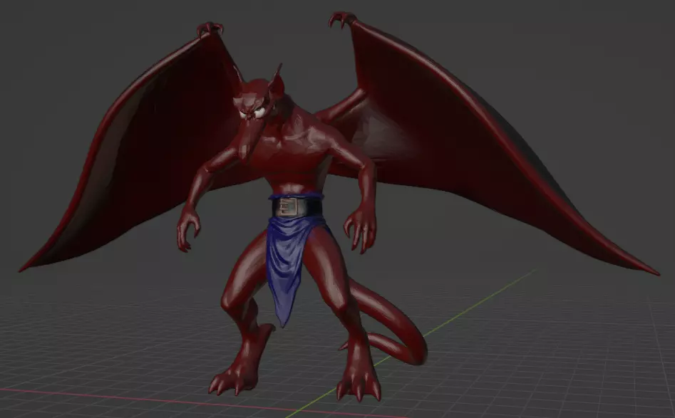 gargoyles wyvern 10 3D print model_0