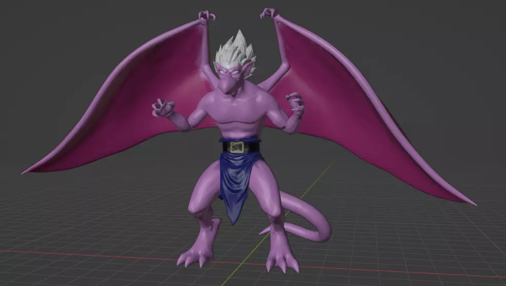 gargoyles wyvern 12 3D print model_0