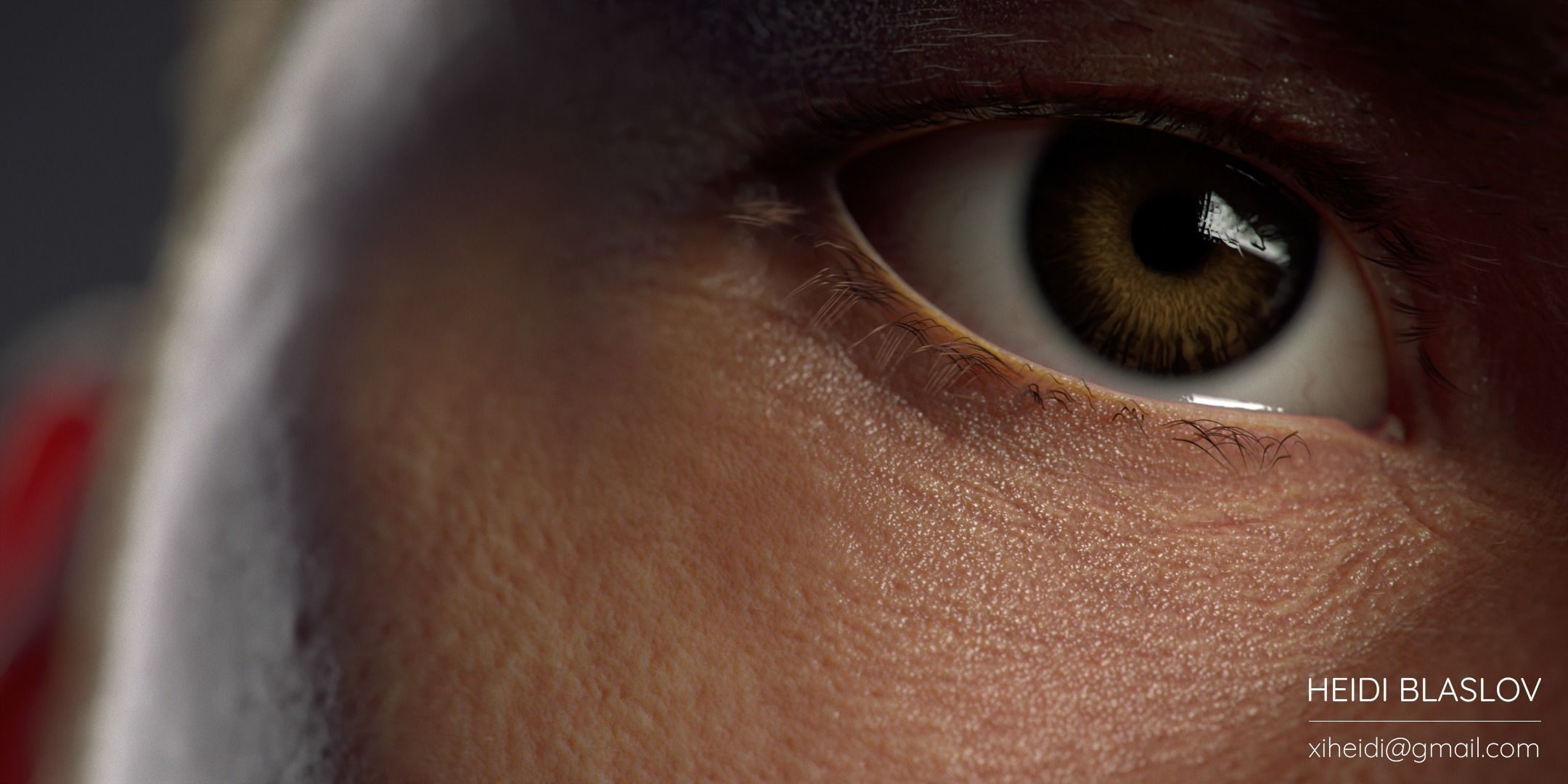 Photo-Realistic Human Male Head Low-poly 3D model_6