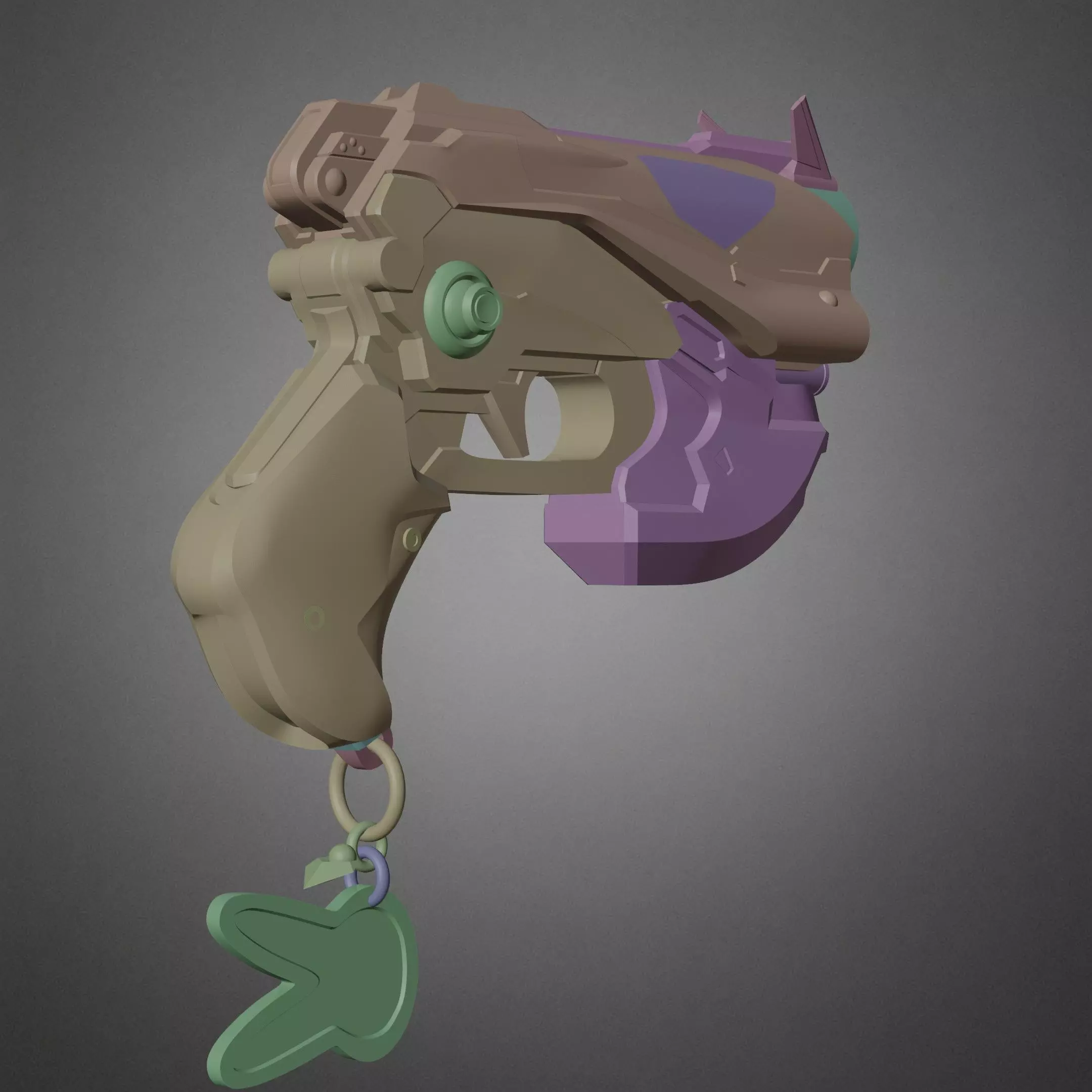Overwatch 2 D va Pistol for Cosplay  3D print model_13