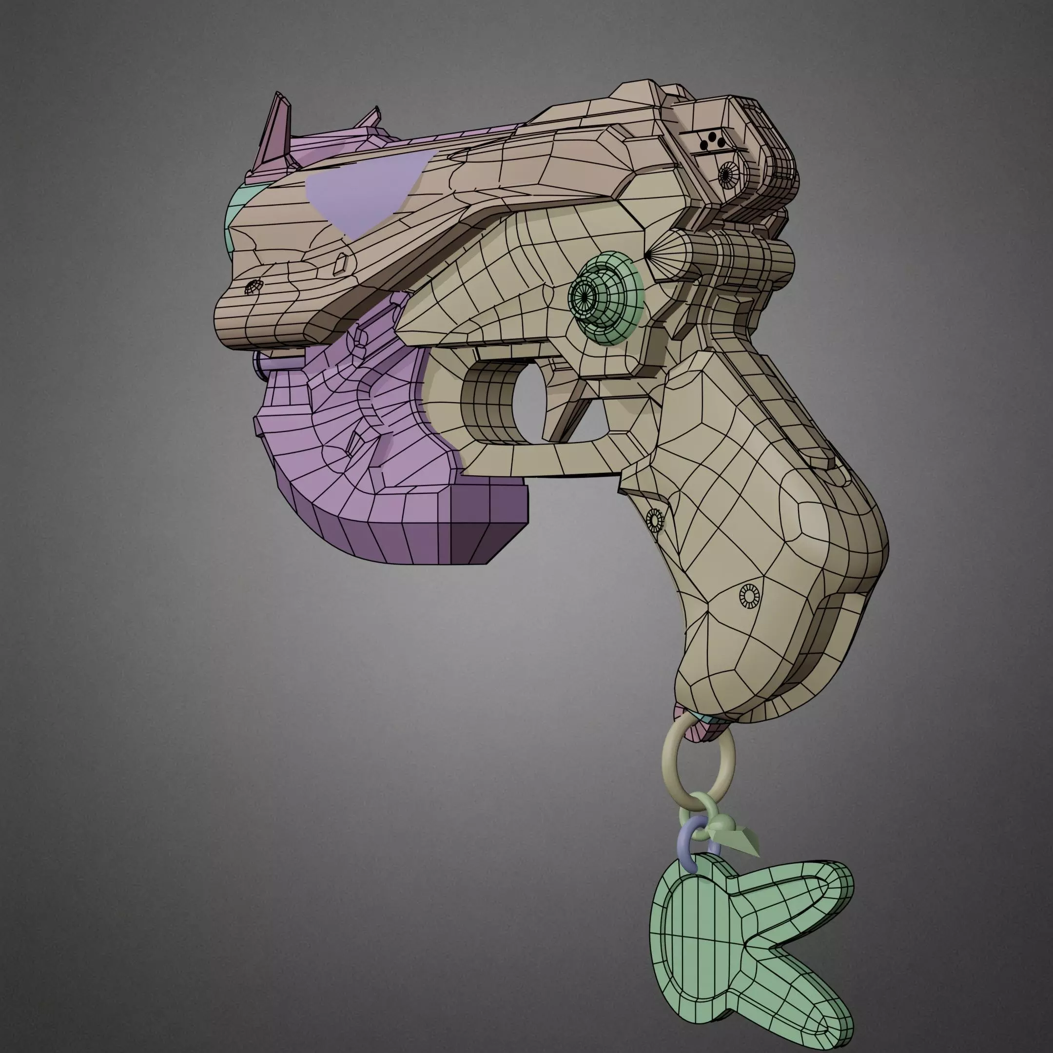 Overwatch 2 D va Pistol for Cosplay  3D print model_8