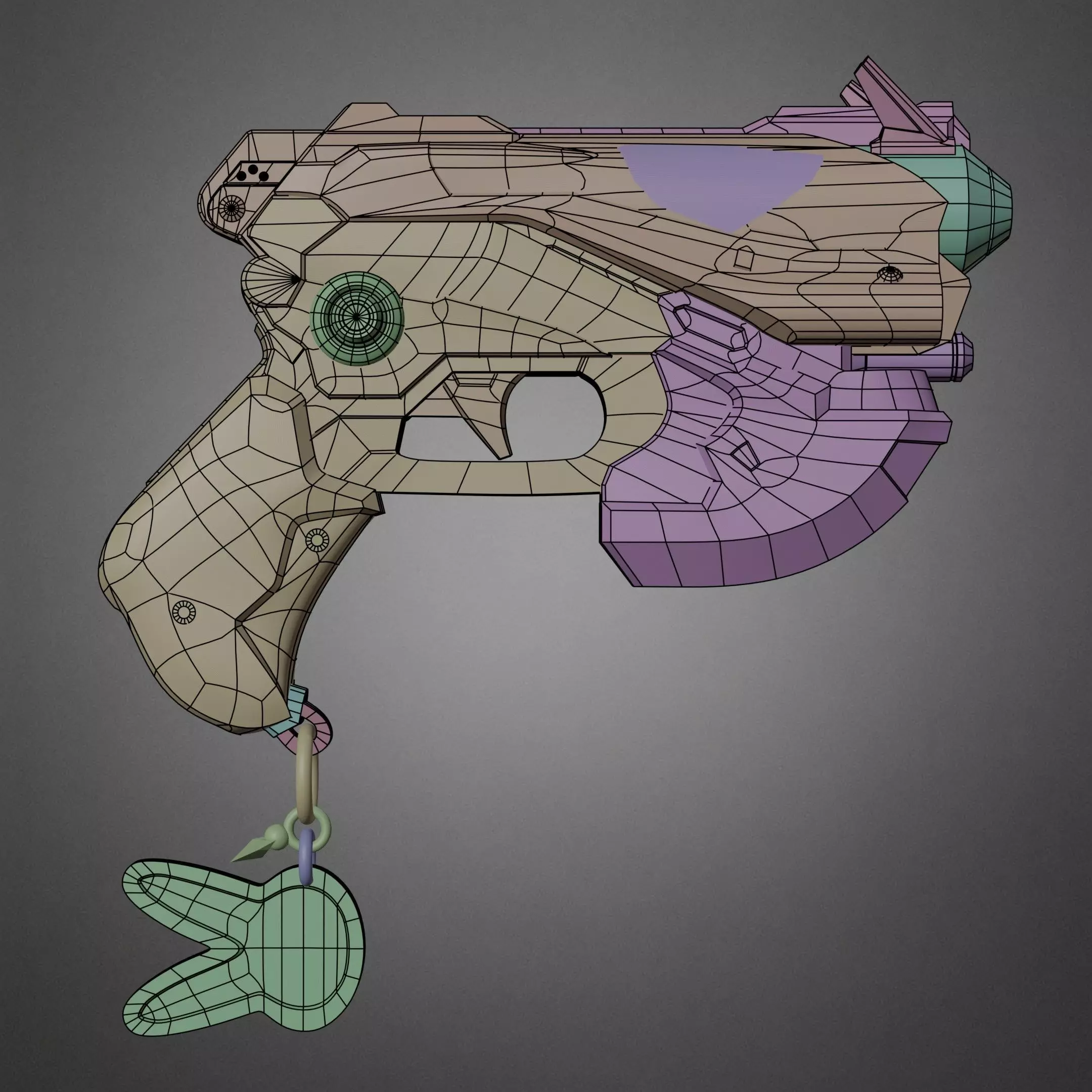 Overwatch 2 D va Pistol for Cosplay  3D print model_17