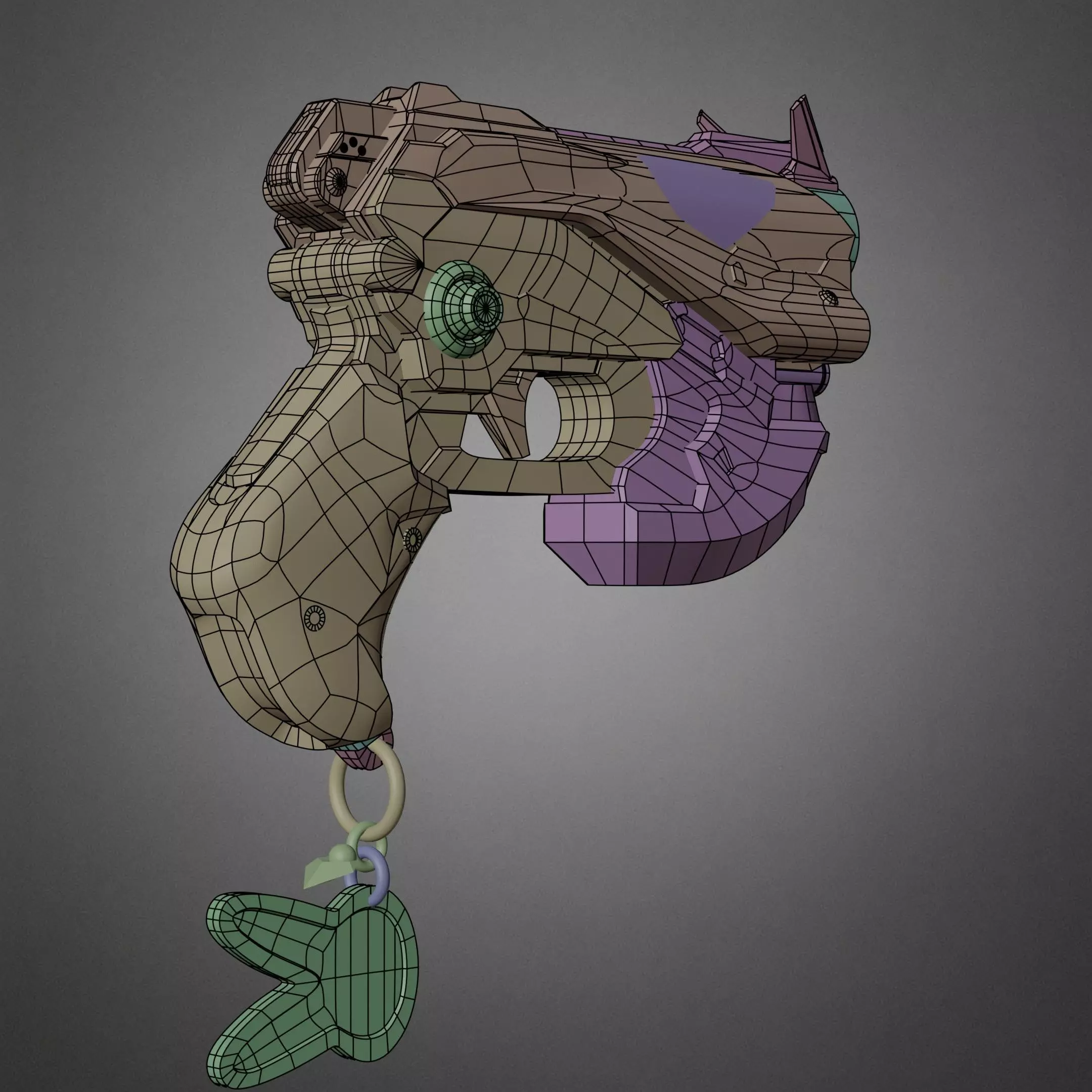 Overwatch 2 D va Pistol for Cosplay  3D print model_14