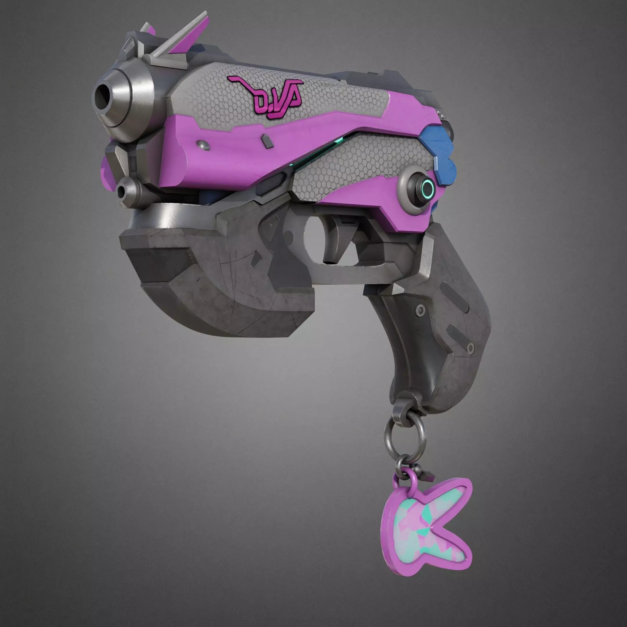 Overwatch 2 D va Pistol for Cosplay  3D print model_20