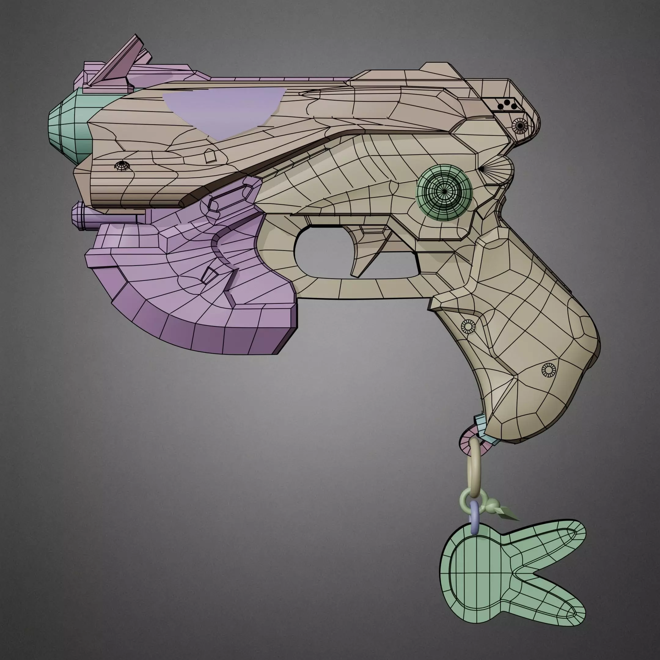 Overwatch 2 D va Pistol for Cosplay  3D print model_5