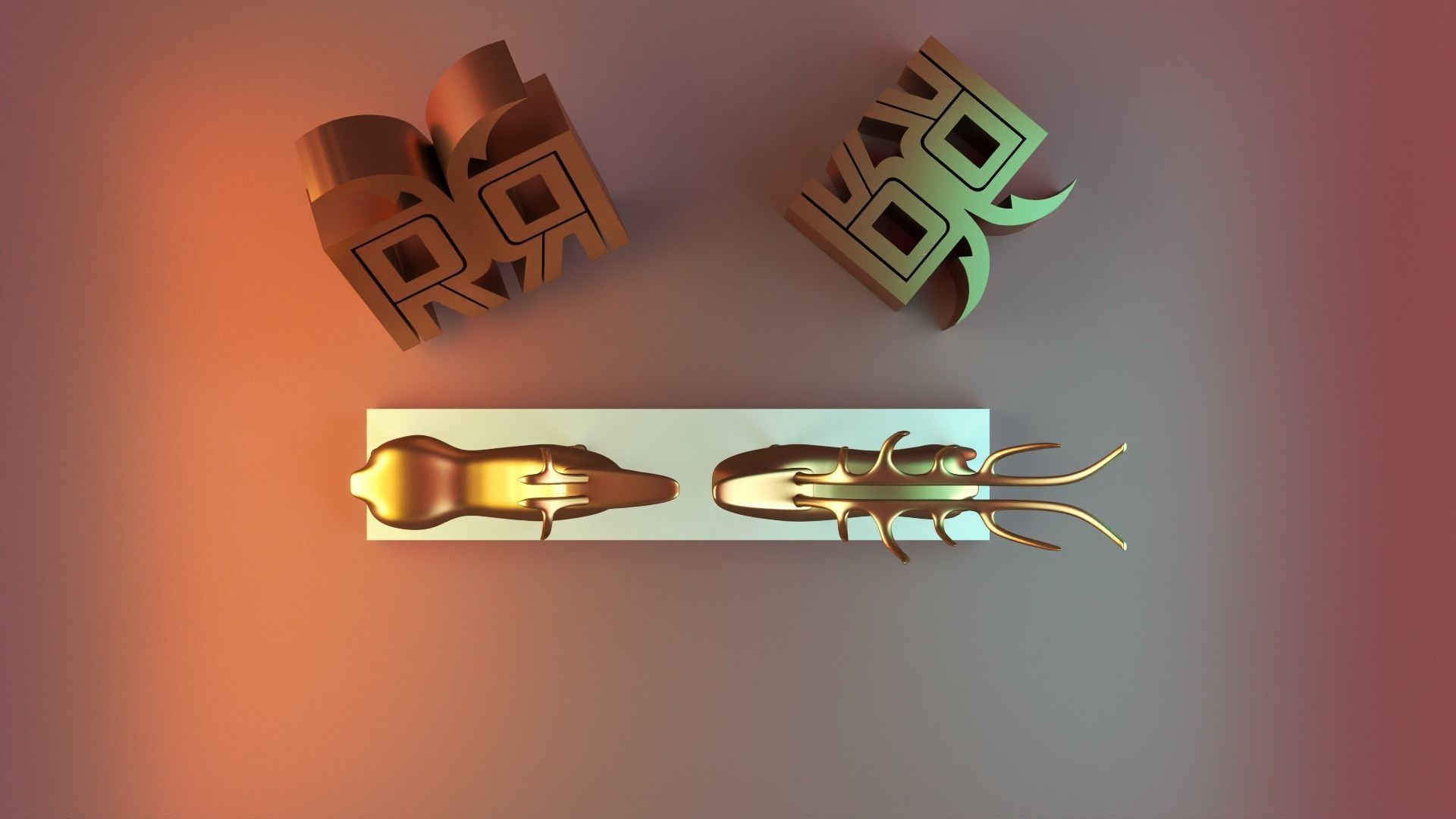 Christmas deer statue decor 3D print model_8