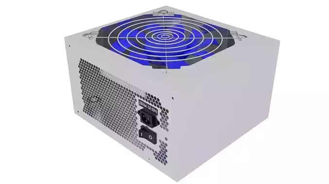 SIlver Power Supply Unit 3D model