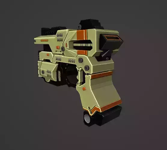3D Sci-fi weapon