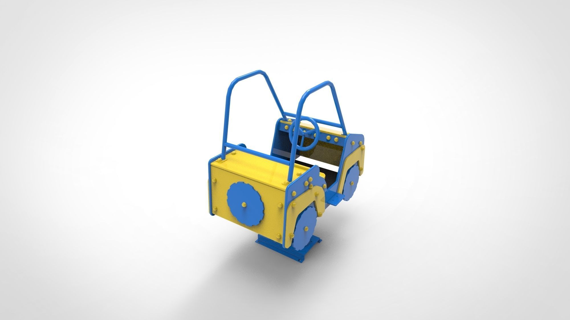 Playground for kids Car 3D model_7