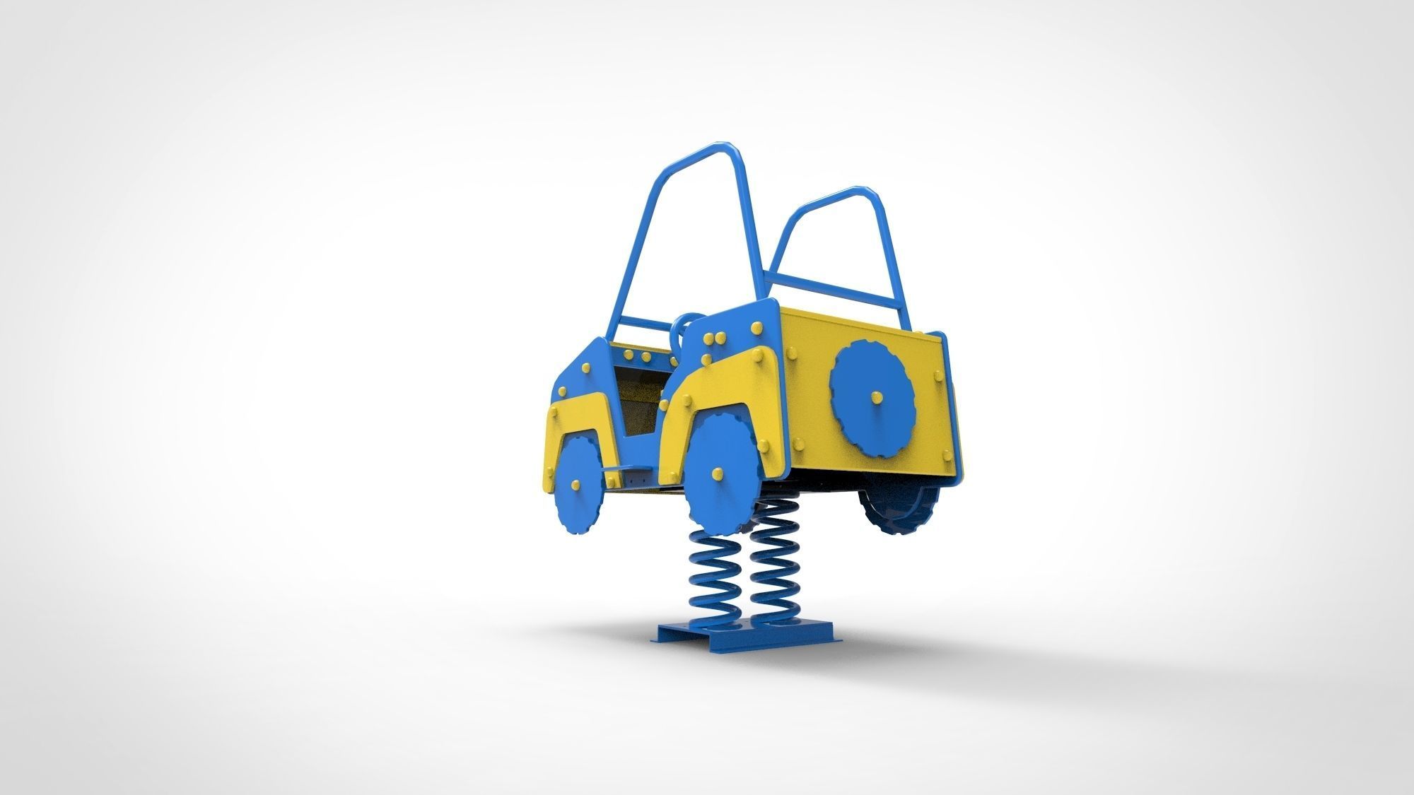 Playground for kids Car 3D model_3