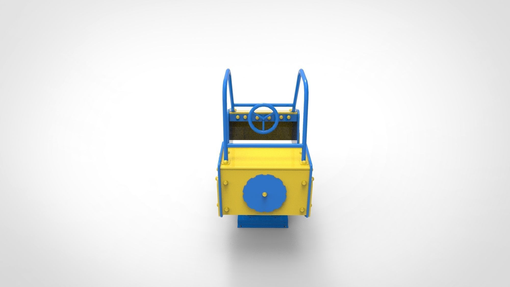 Playground for kids Car 3D model_8