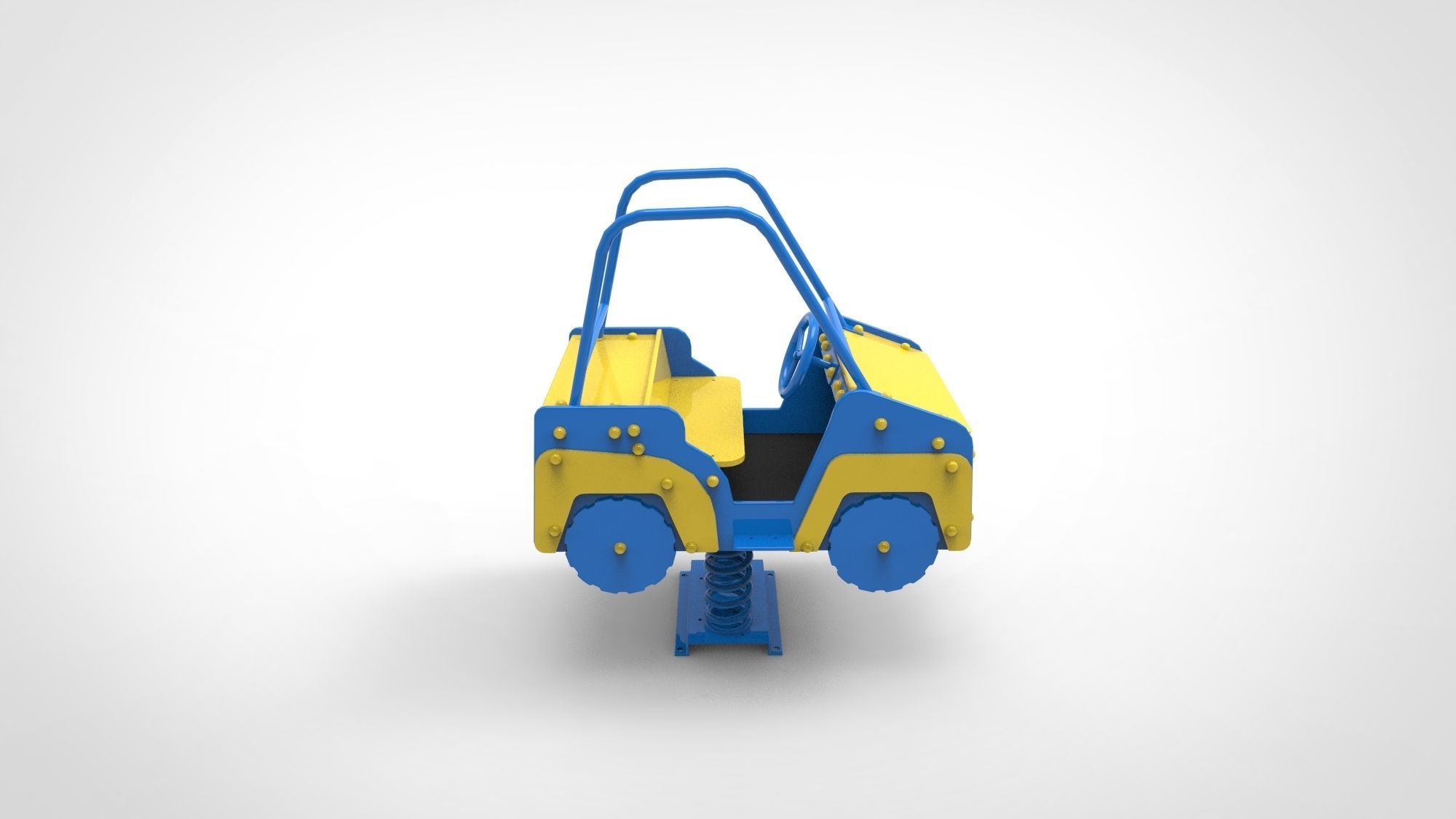 Playground for kids Car 3D model_6