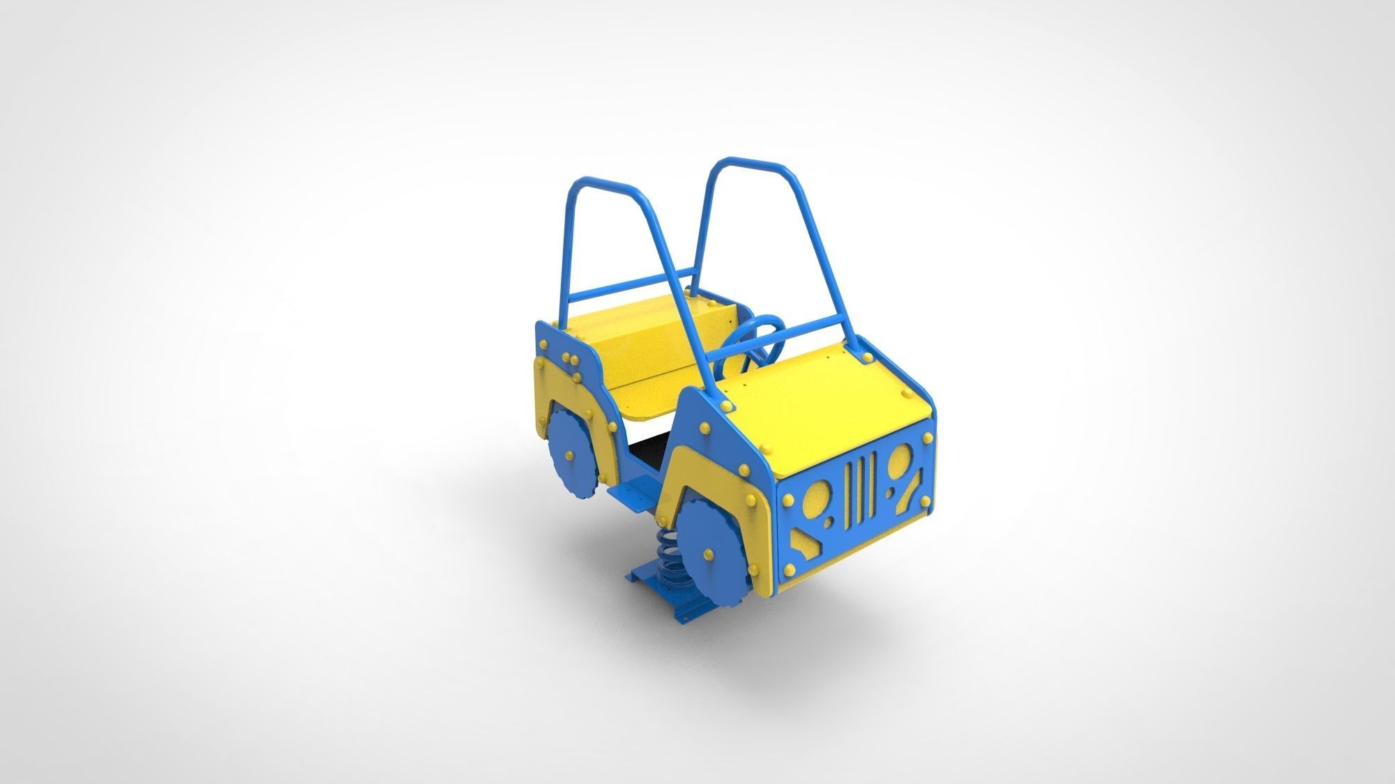 Playground for kids Car 3D model_5